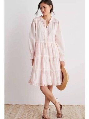 Anthropologie Othilia Desdemona Ruffle Mini Dress 100% Cotton